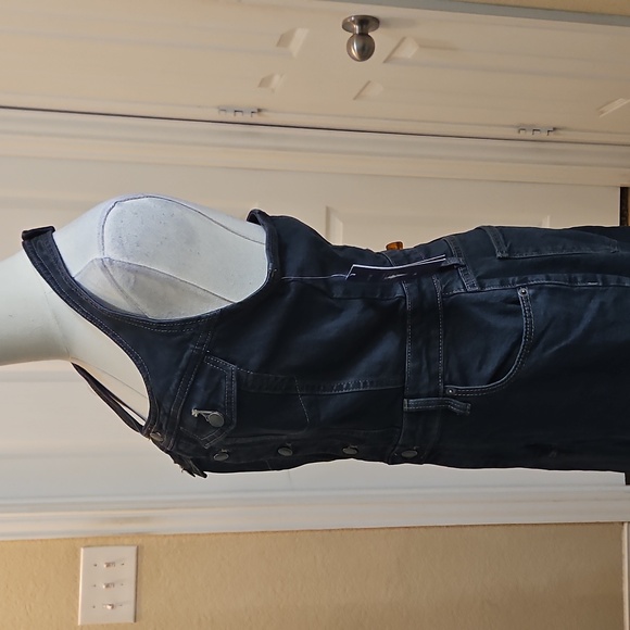 Universal Thread Black Denim Halter Dress Size 6 NWT - Picture 9 of 14